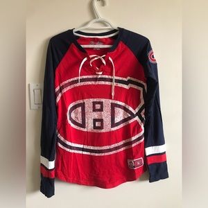 NHL womens fitted jersey shirt - HABS montreal canadiens